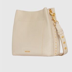 Rebecca Minkoff Cream Leather Shoulder Bag smoke free